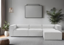 Atelier Del Sofa Fora - Sofá Esquinero Gris